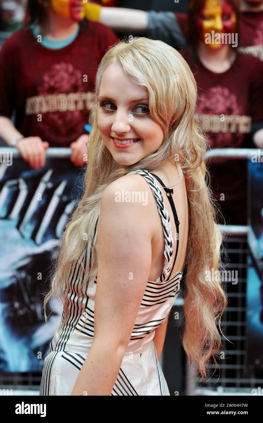 Evanna Lynch, Harry Potter Premiere, London, UK Stock Photo Alamy
