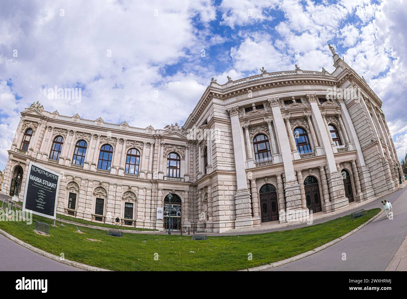 VIENNA, AUSTRIA - APRIL 26, 2023: The Burgtheater (Imperial Court Theatre), Austrian federal theatre, the second oldest European theatre and the large Stock Photo