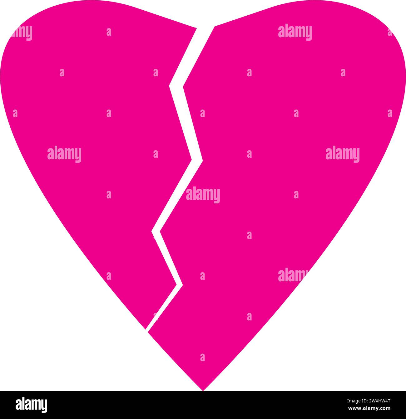 Broken heart icon vector illustration design Stock Vector Image & Art ...