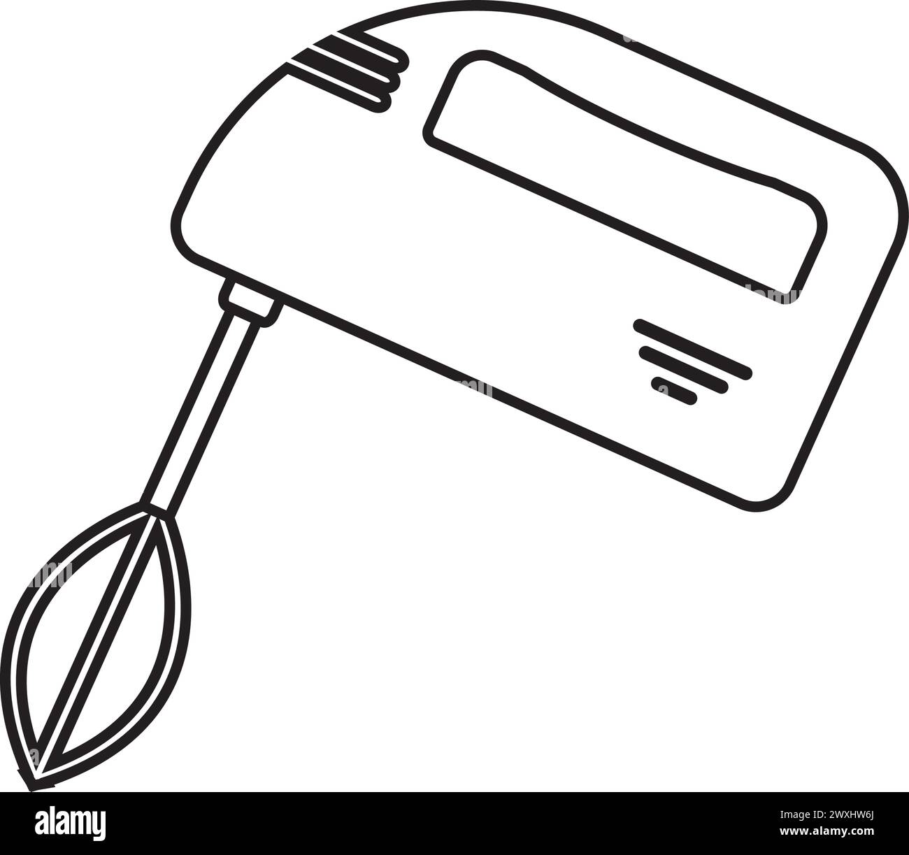 Hand mixer icon vector illustration simple design Stock Vector Image ...