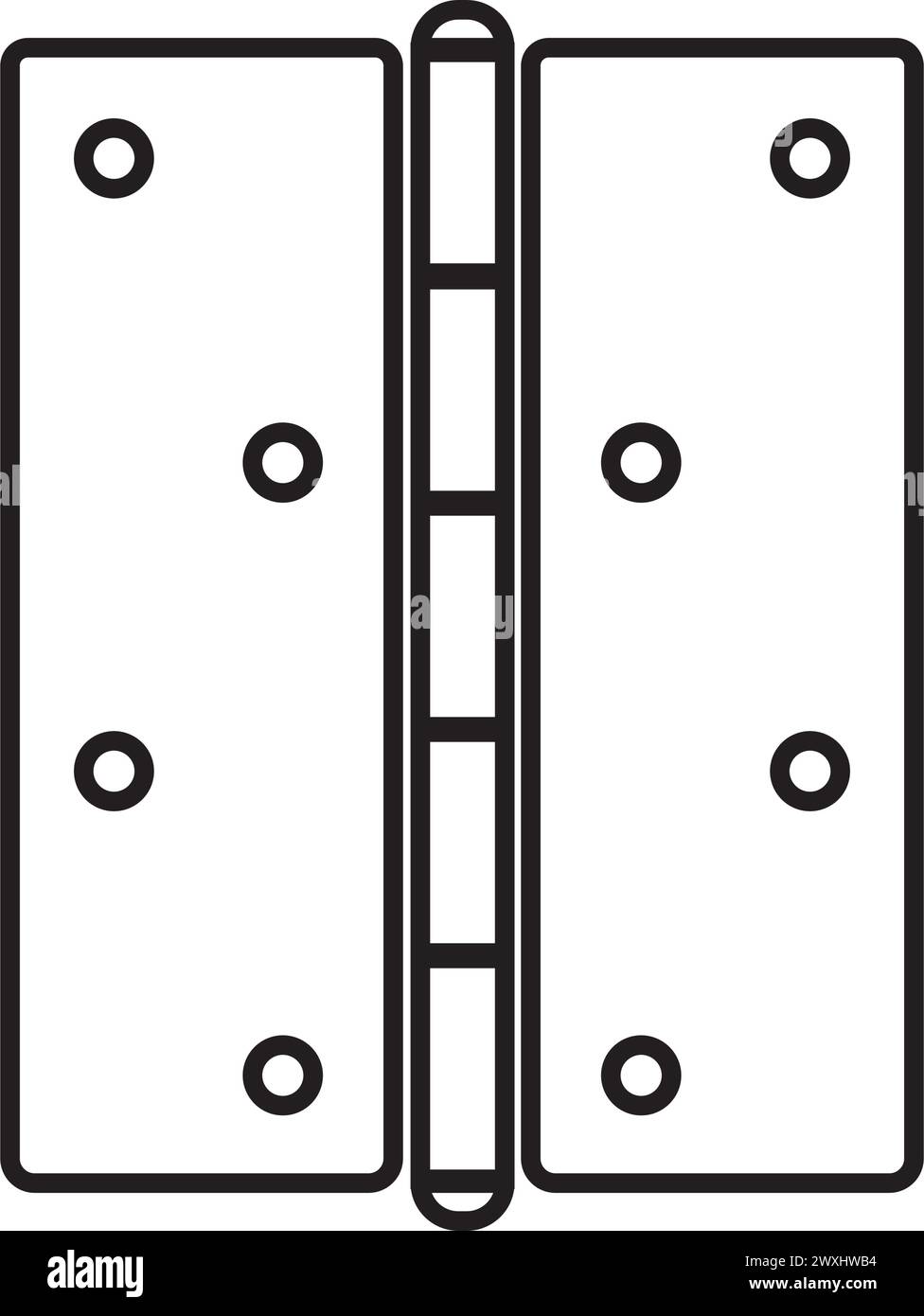 Door hinge icon design template. Trendy style Stock Vector