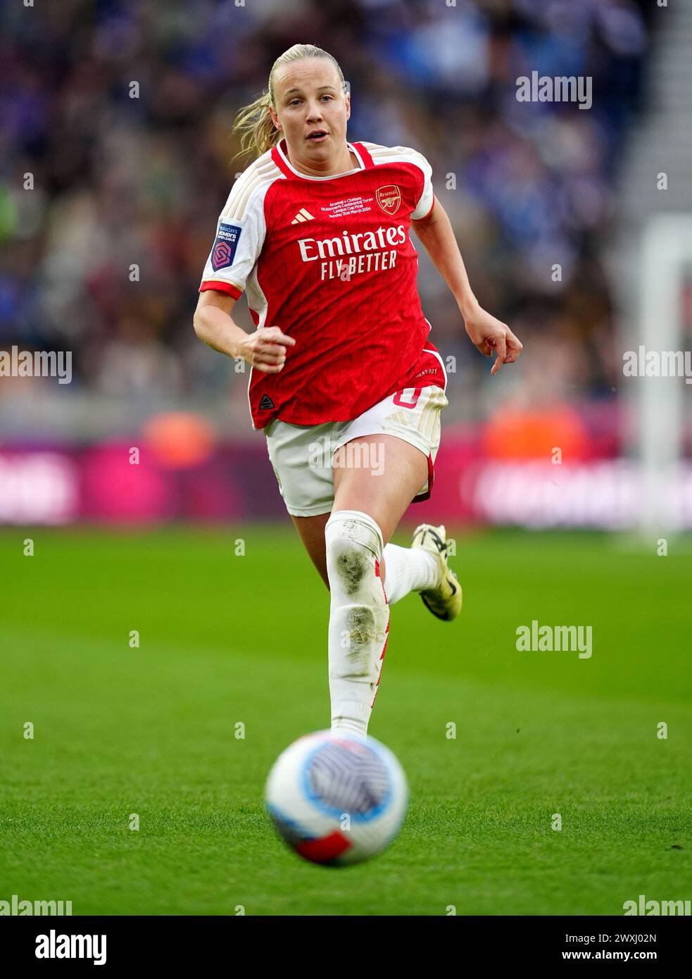 Arsenal's Beth Mead in action during the FA Women's Continental Tyres League Cup Final at Molineux Stadium, Wolverhampton. Picture date: Sunday March 31, 2024. Stock Photo
