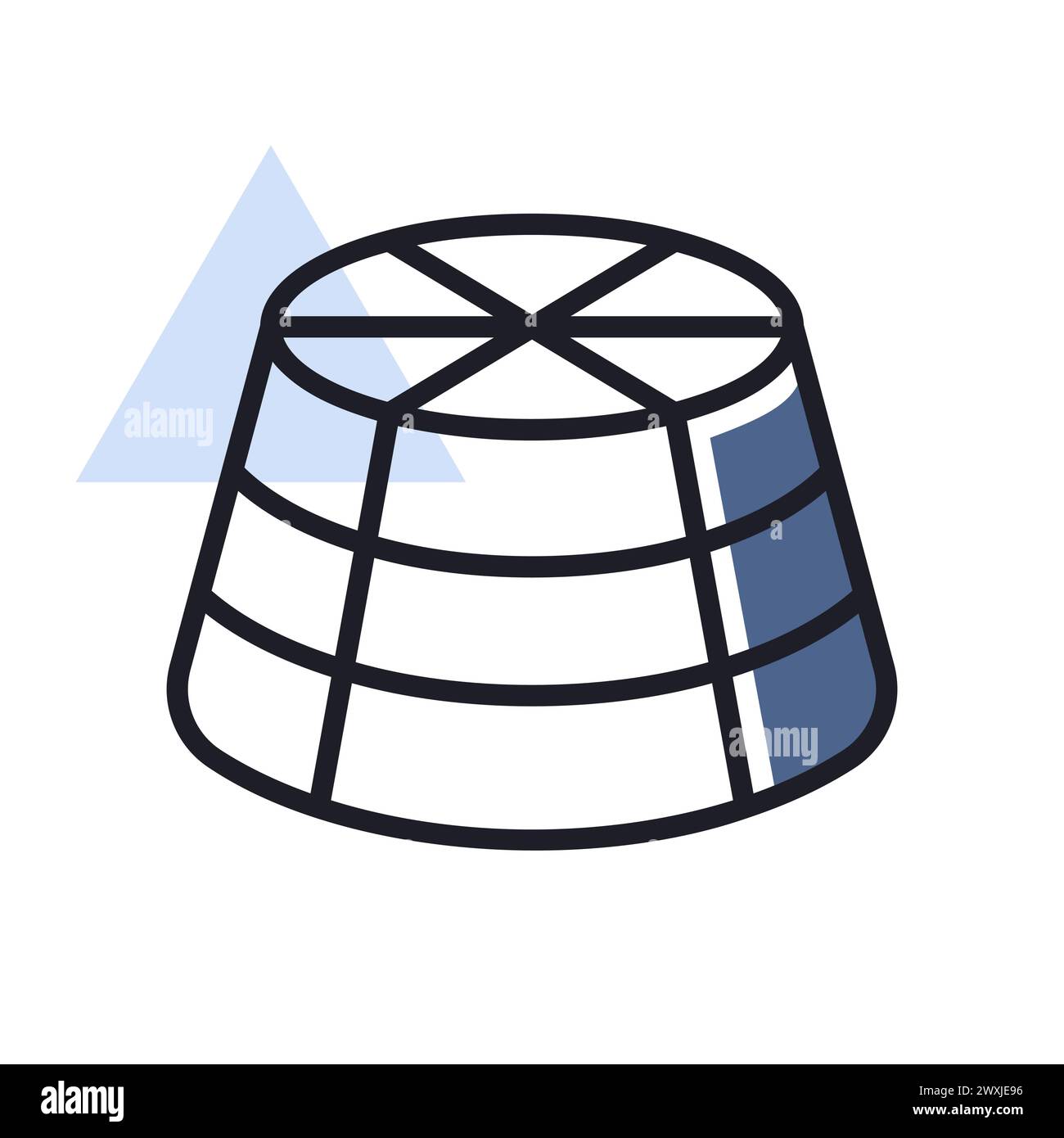 Ricotta cheese vector icon. Dairy product sign. Graph symbol for ...
