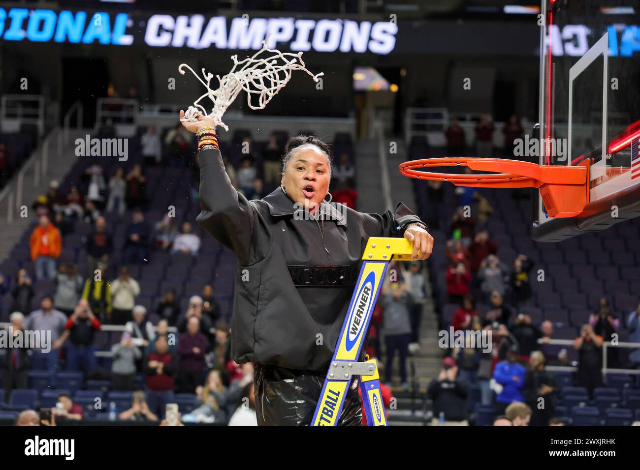 Albany, New York, USA. 31st Mar, 2024. South Carolina Head Coach DAWN