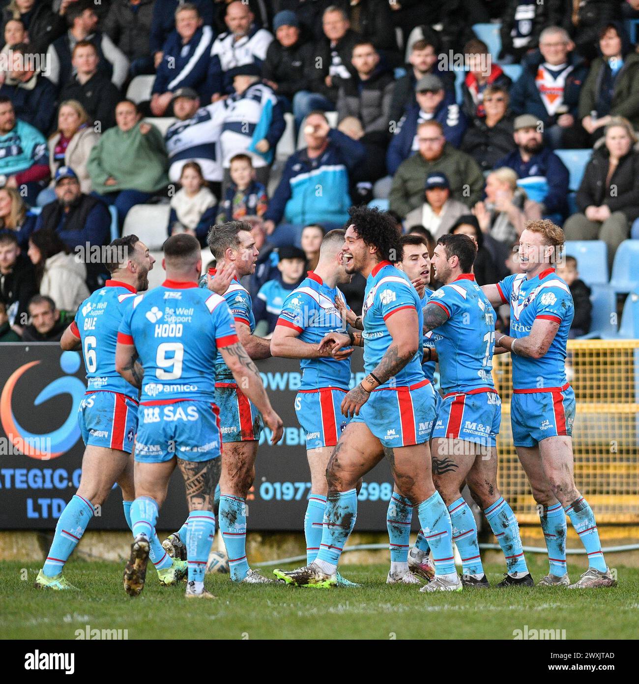 Featherstone, England - 29th March 2024 Rugby League Betfred ...