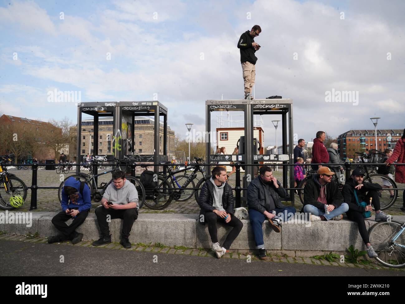 Bristol, 31st March, 2023, UKDrum & Bass On The Bike thousands of