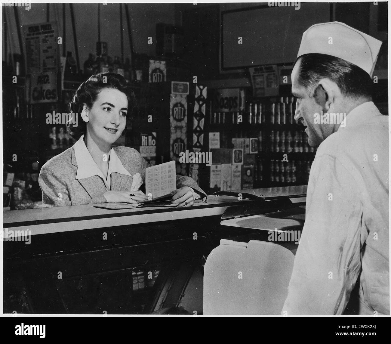 1940s Rations Ration Black and White Stock Photos & Images - Alamy