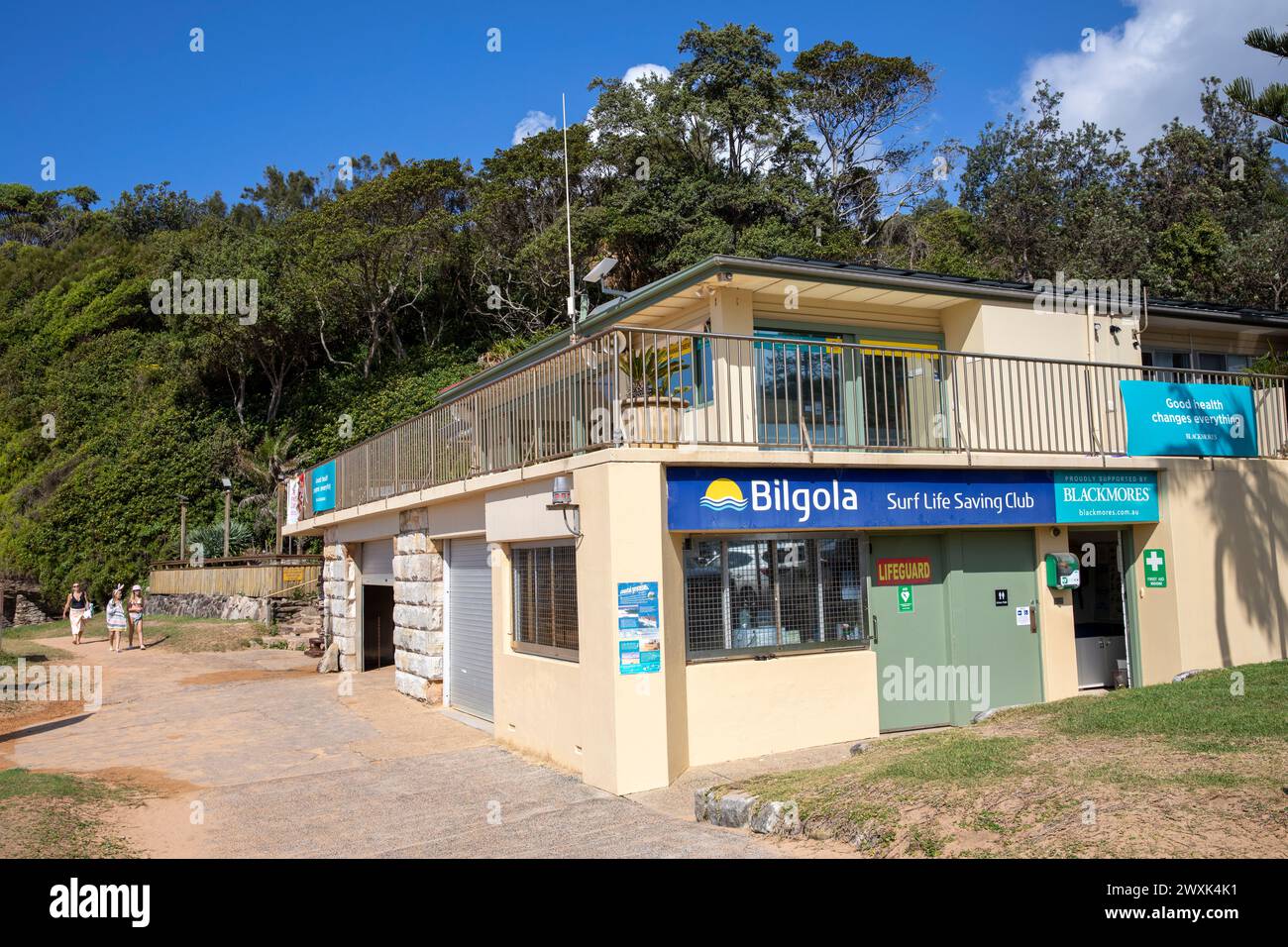 Australian surf club, Bilgola Beach surf life saving clubhouse building ...