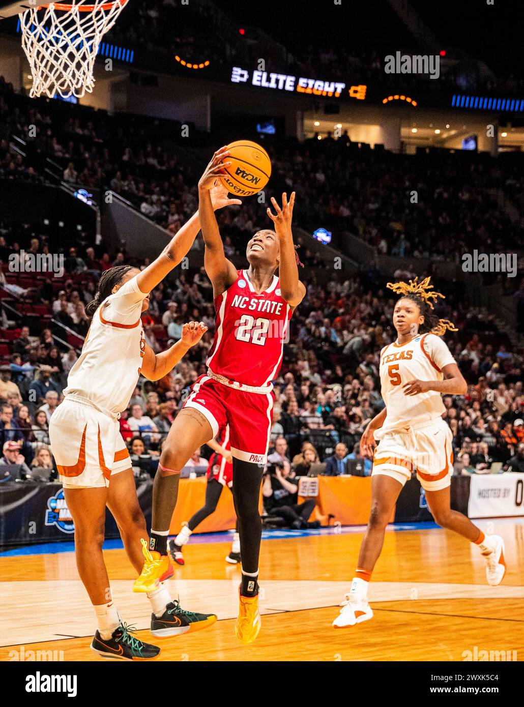 Portland, OR U.S. 31st Mar, 2024. A. NC State guard Saniya Rivers (22 ...