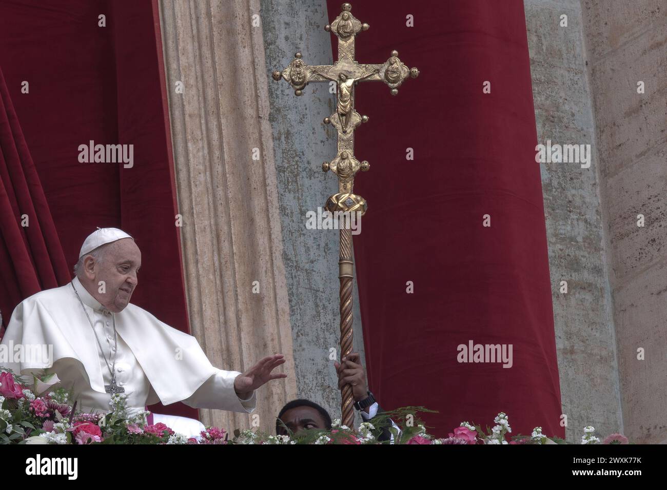 Vatican City, Vatican, 31 March 2024. Pope Francis gives his Urbi et