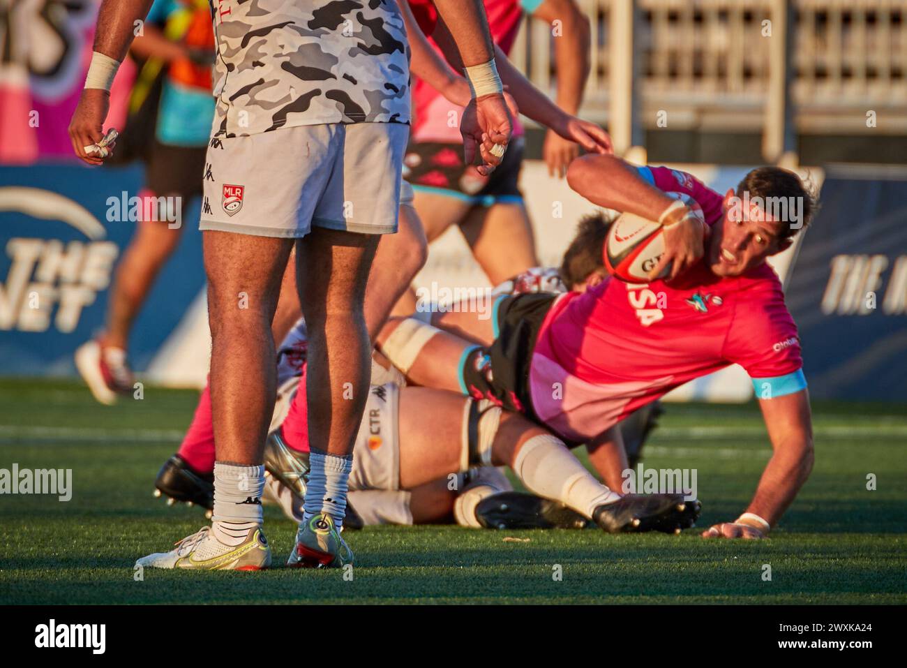 Fsu Rugby Fort Lauderdale, FL, USA. 31st March 2024. Miami Sharks v San Diego ...