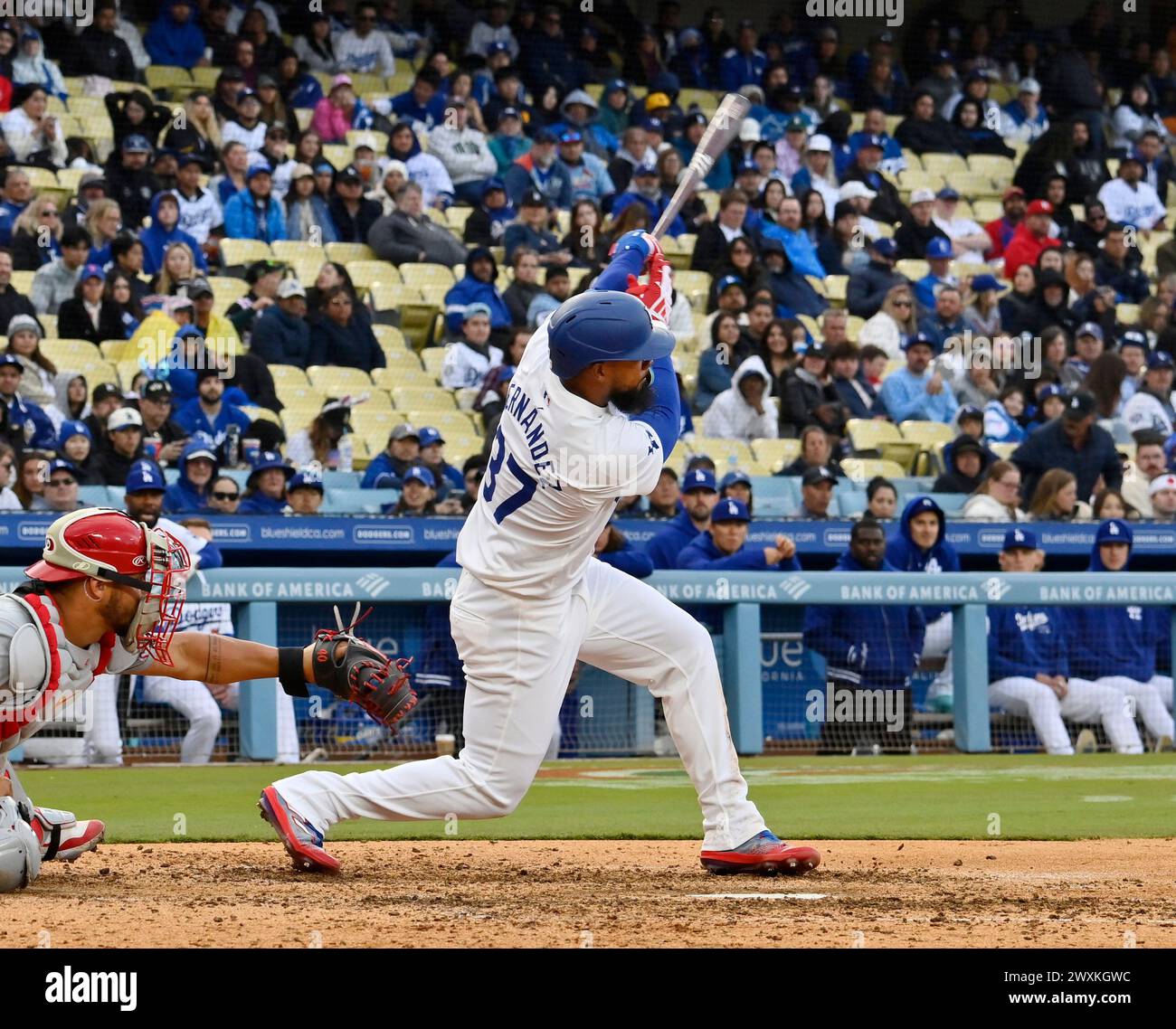 Los Angeles, United States. 31st Mar, 2024. Los Angeles Dodgers right