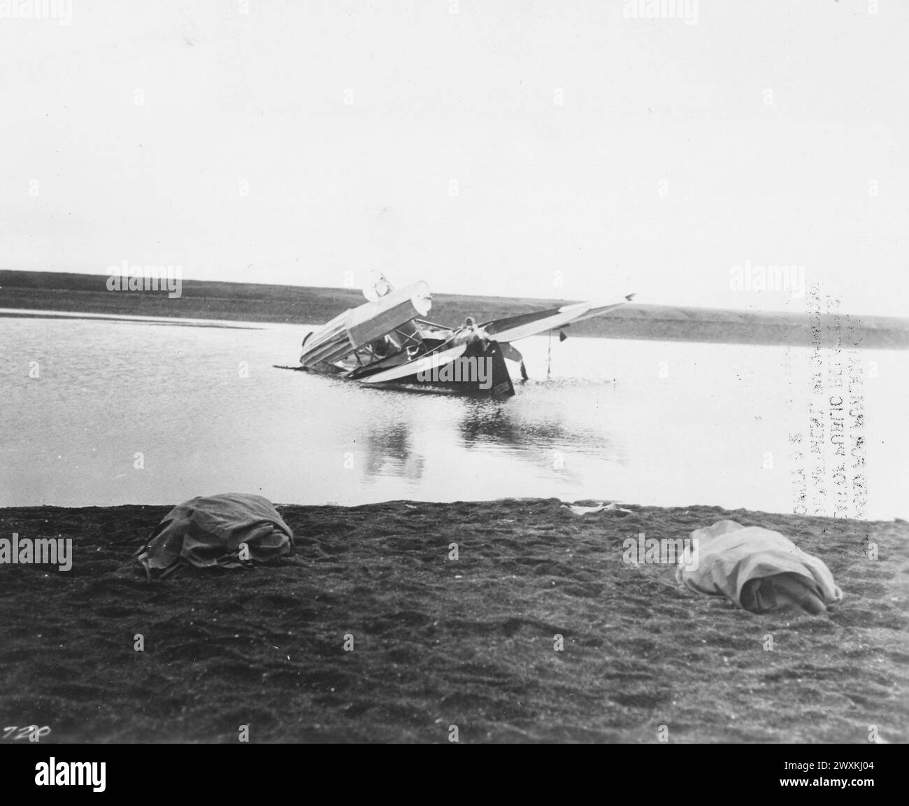 Original caption Point Barrow, Alaska. Scene of the Wiley Post and