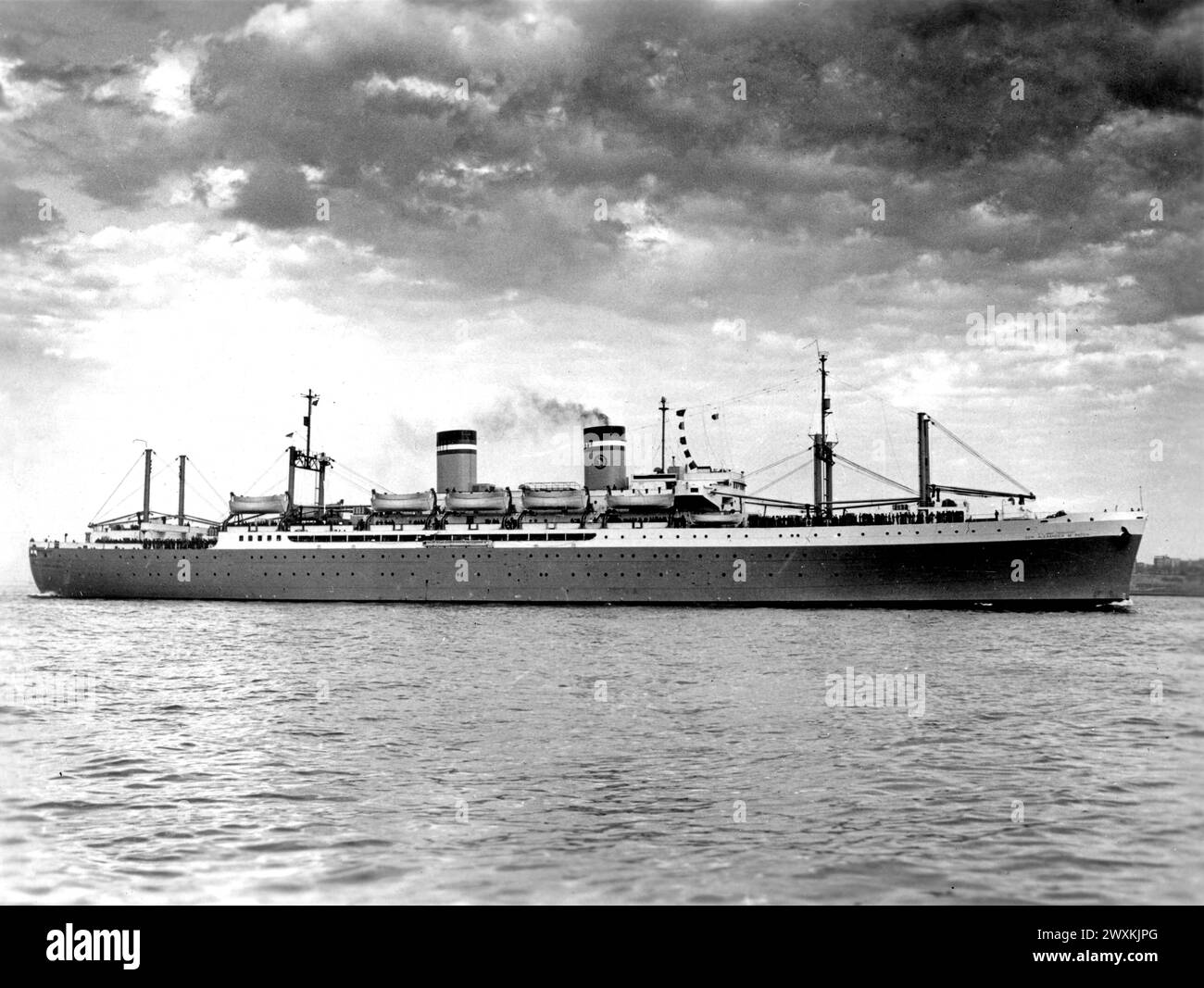 U.S. Army Transport ship 'General Alexander M. Patch' underway ca. 1949 Stock Photo