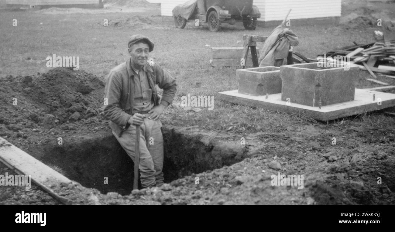 Man Digging a Toilet Pit on the SissetonWahpeton Oyate of the Lake