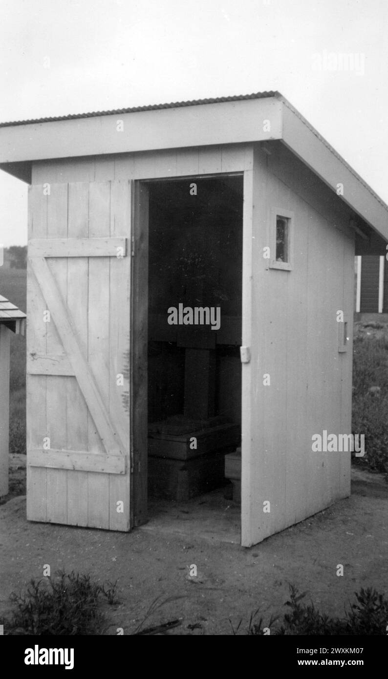 Toilet (outhouse) at Community Housing Project on the SissetonWahpeton