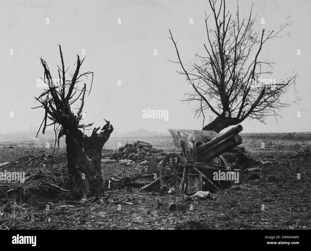 Landerville Captured German artillery position - The ground around this position ...