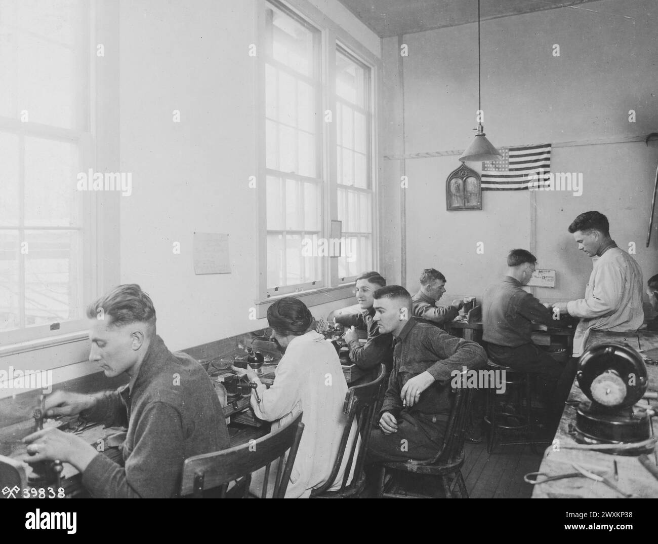 Reconstruction Schools at Walter Reed Hospital; wounded soldiers