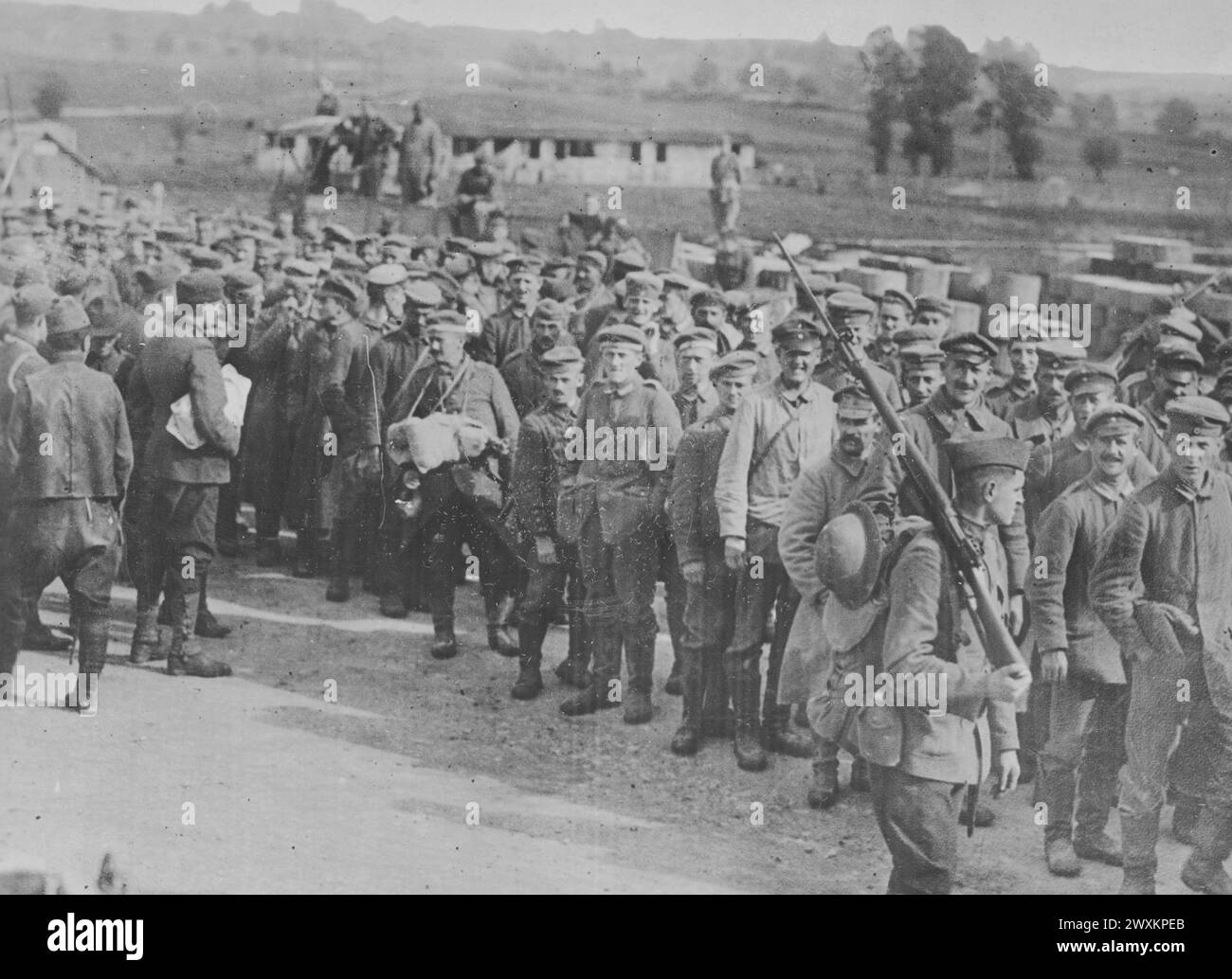Group of German prisoners of war in France ca. 1916-1918 Stock Photo ...