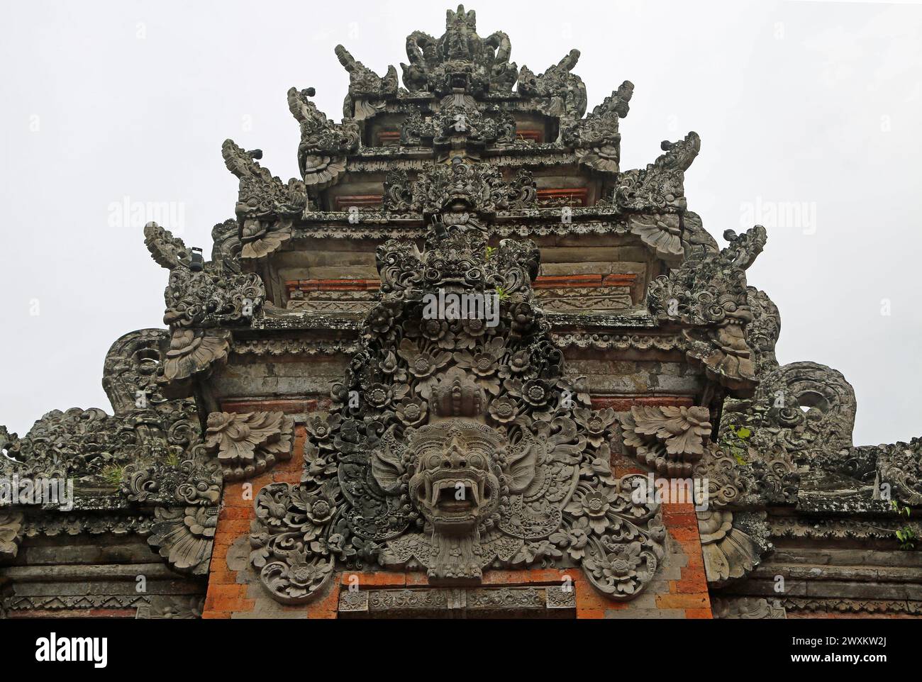 Rich decoration of Puri Saren Agung - Ubud, Bali Stock Photo
