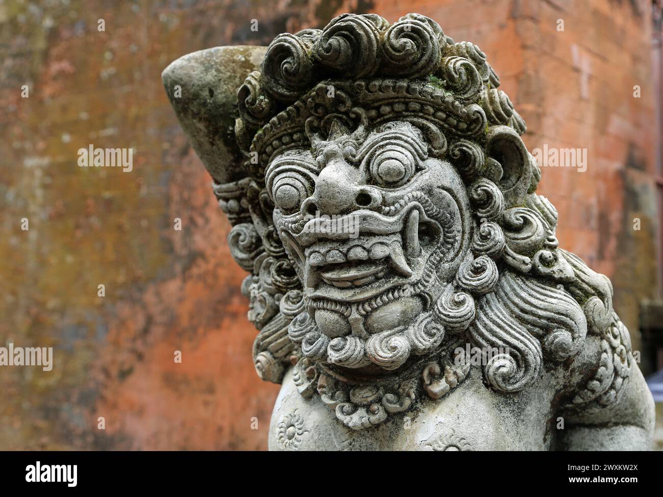 Sculpture in Puri Saren Agung - Ubud, Bali Stock Photo