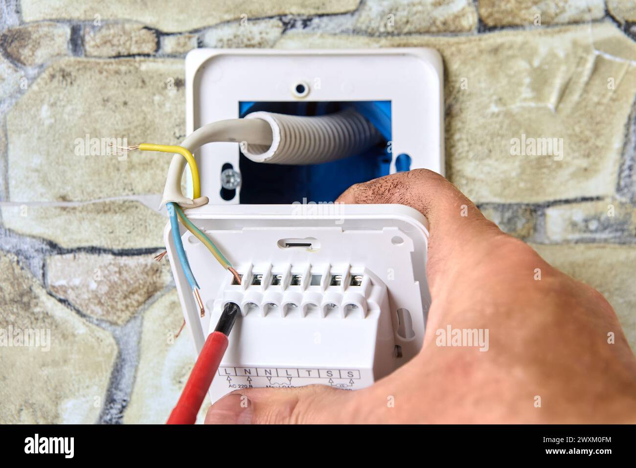 Installing new thermostat hi-res stock photography and images - Alamy
