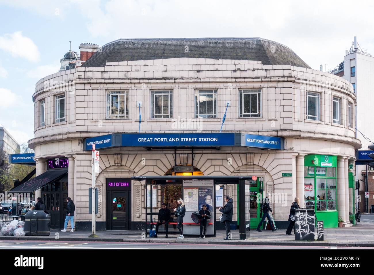 Great Portland Street Underground station Stock Photo Alamy