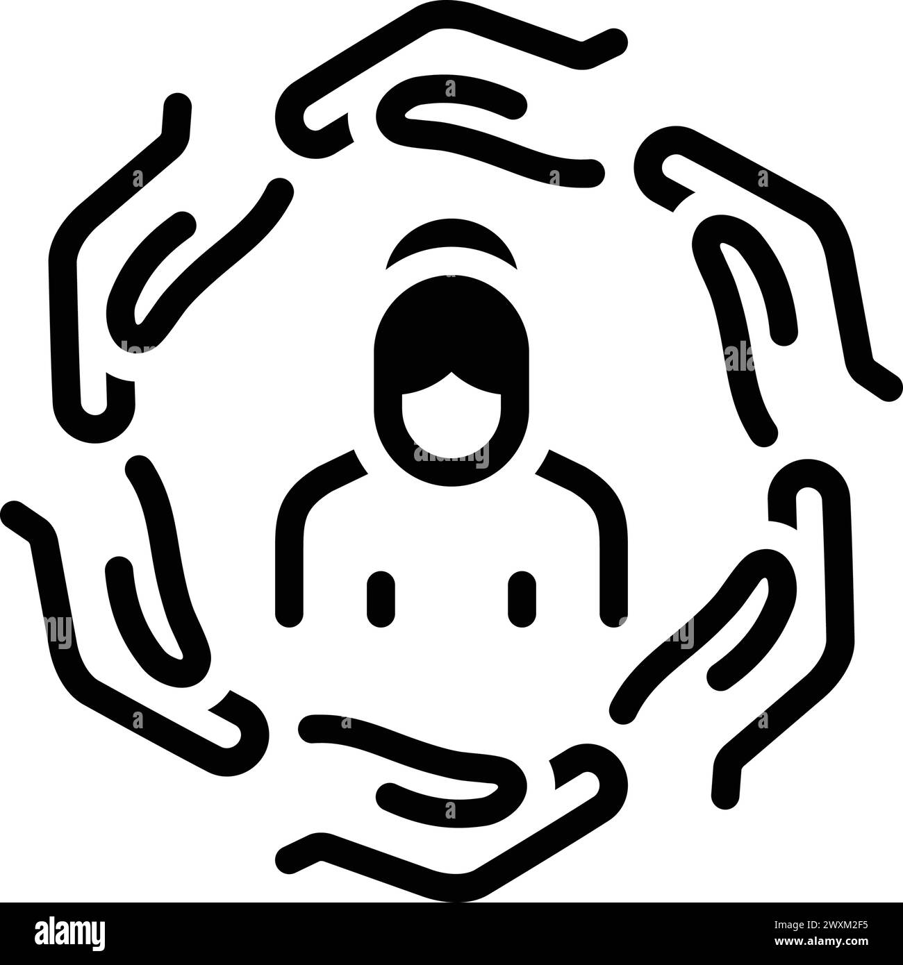 Helping hands Black and White Stock Photos & Images - Alamy