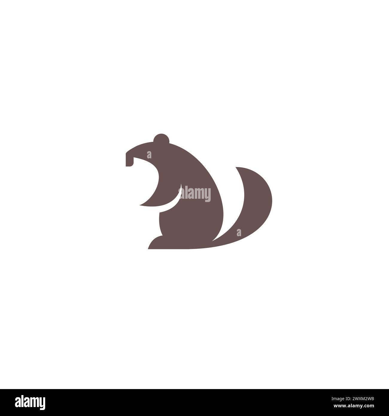 Beaver Logo Vector Illustration Stock Vector