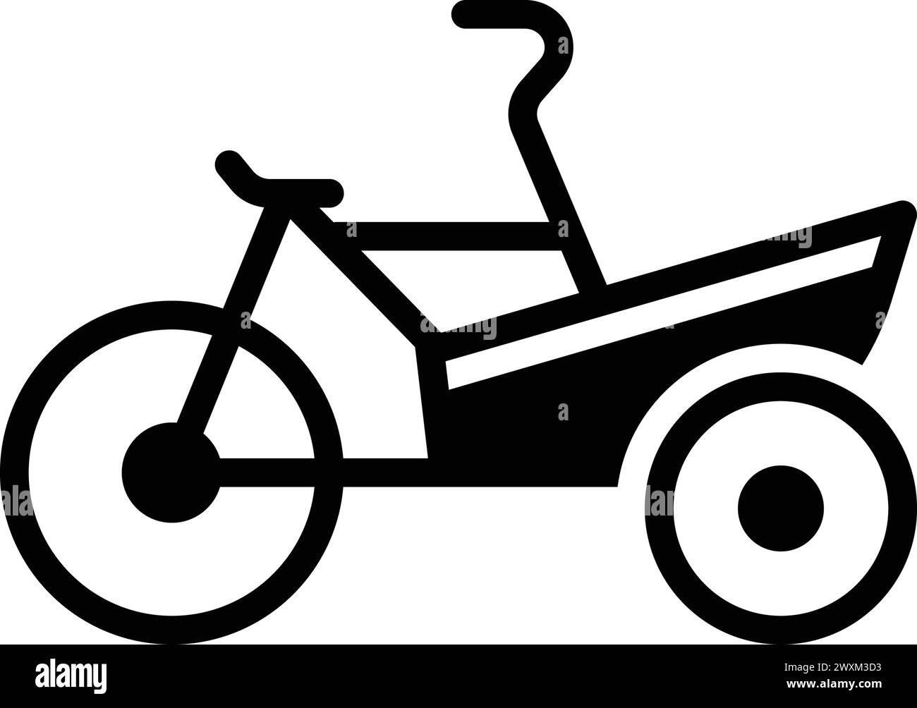 Cargo bike bakfiets Stock Vector Images - Alamy