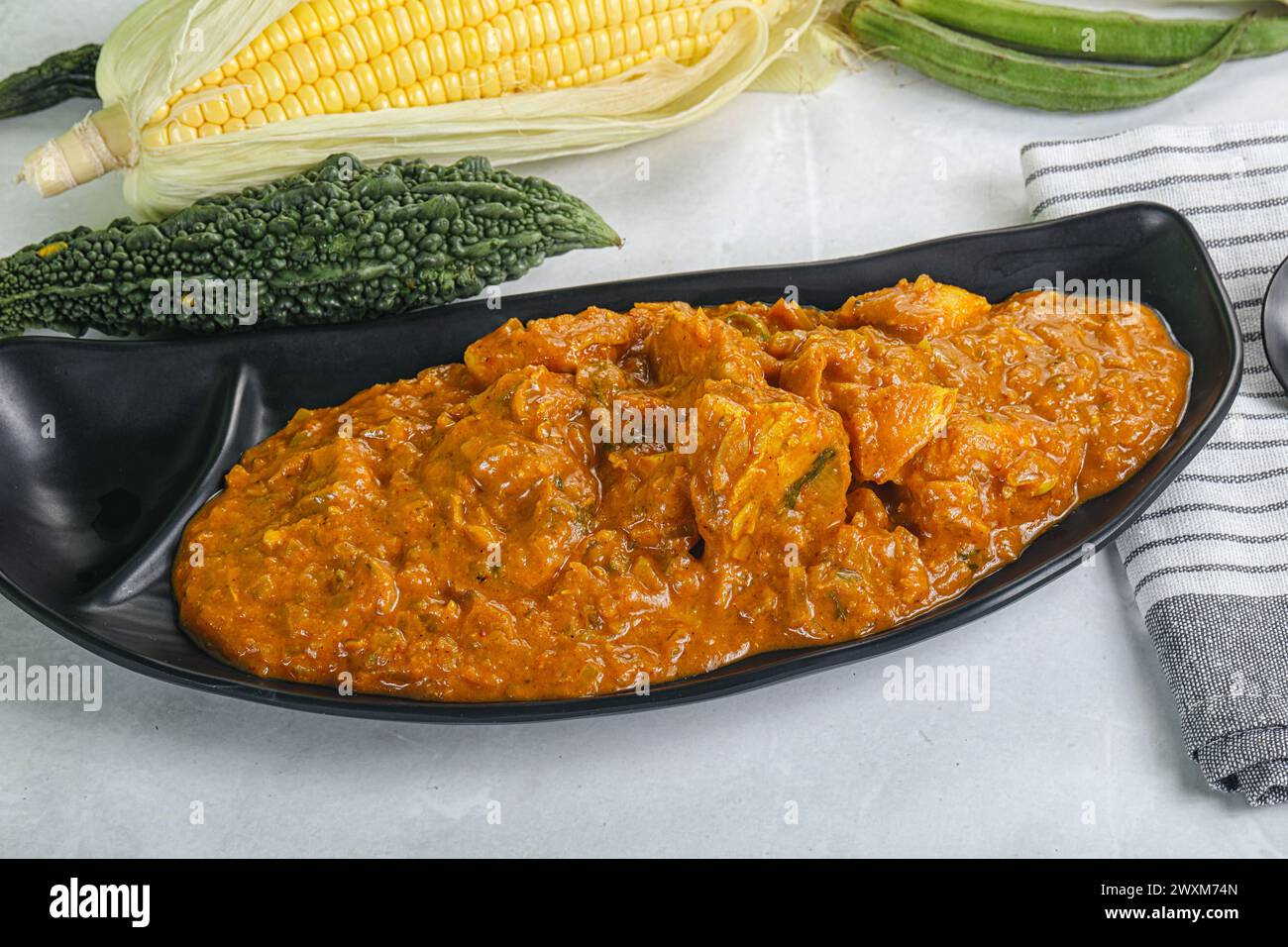 Kadai Acier Inoxydable 2L Fond Cuivre - Ustensile Cuisine Indien Traditionnel KSJONE