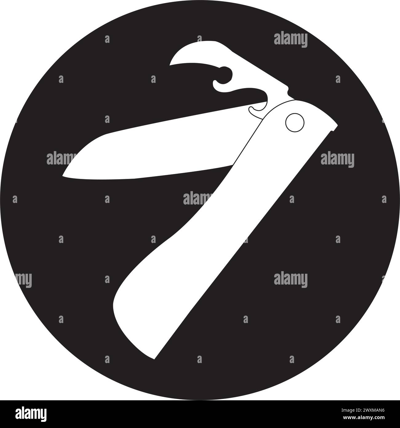 penknife icon vector illustration symbol design Stock Vector