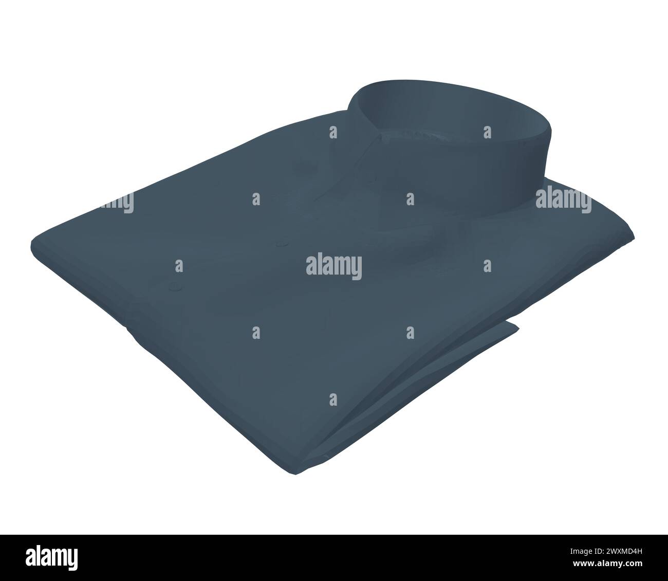 Folded black shirt polygonal icon Modern vector Illustration of men #39 s