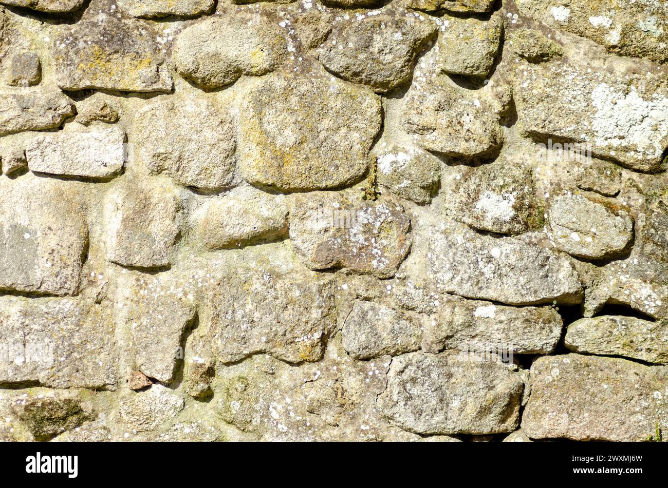 detail of the texture of a granite stone wall, design background Stock ...