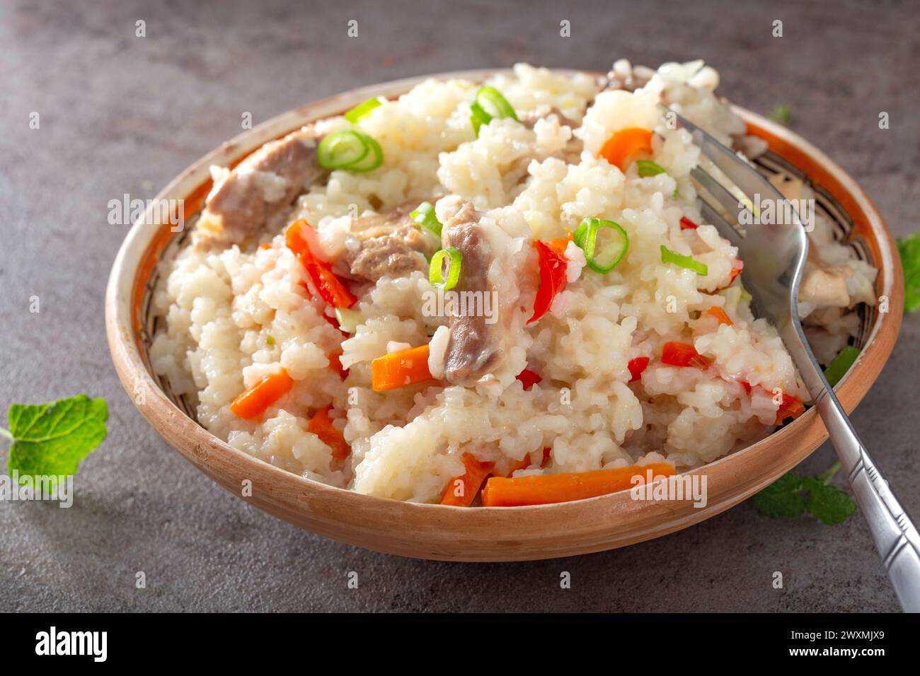 Silver rice bowl hi-res stock photography and images - Alamy