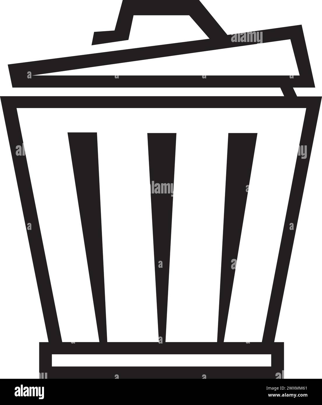 Introducing our Simple Trash Bin Illustration in vector format. This