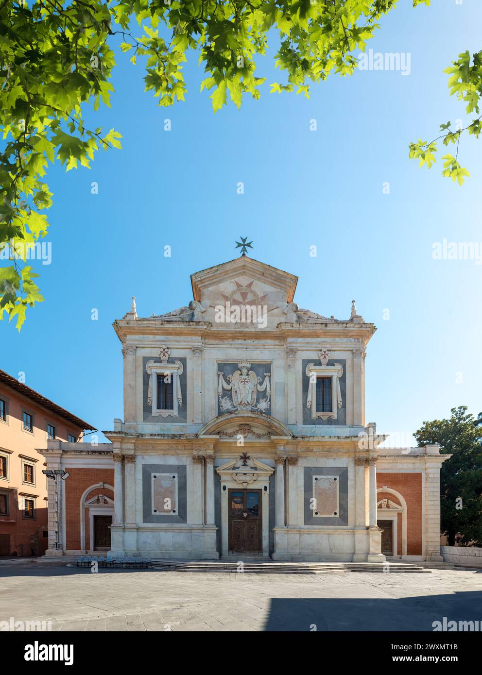 Pisa, Tuscany Italy Chiesa Nazionale di Santo Stefano dei Cavalieri o Cavalieri square Stock Photo