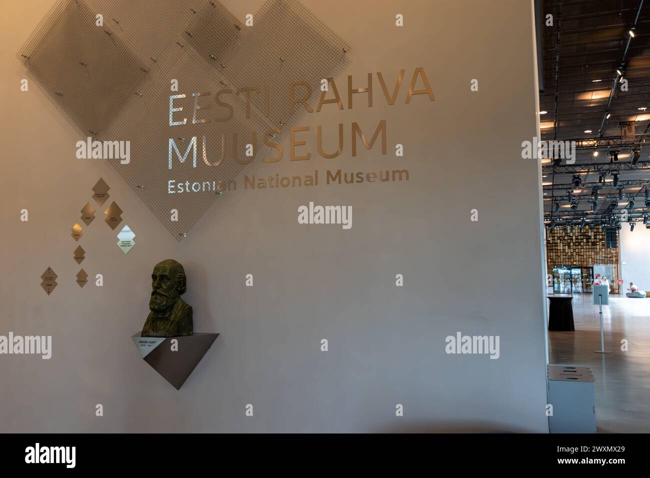 Tartu, Estonia - 07.20.2023: Eesti Rahva Muuseum or Estonian National Museum sign Stock Photo