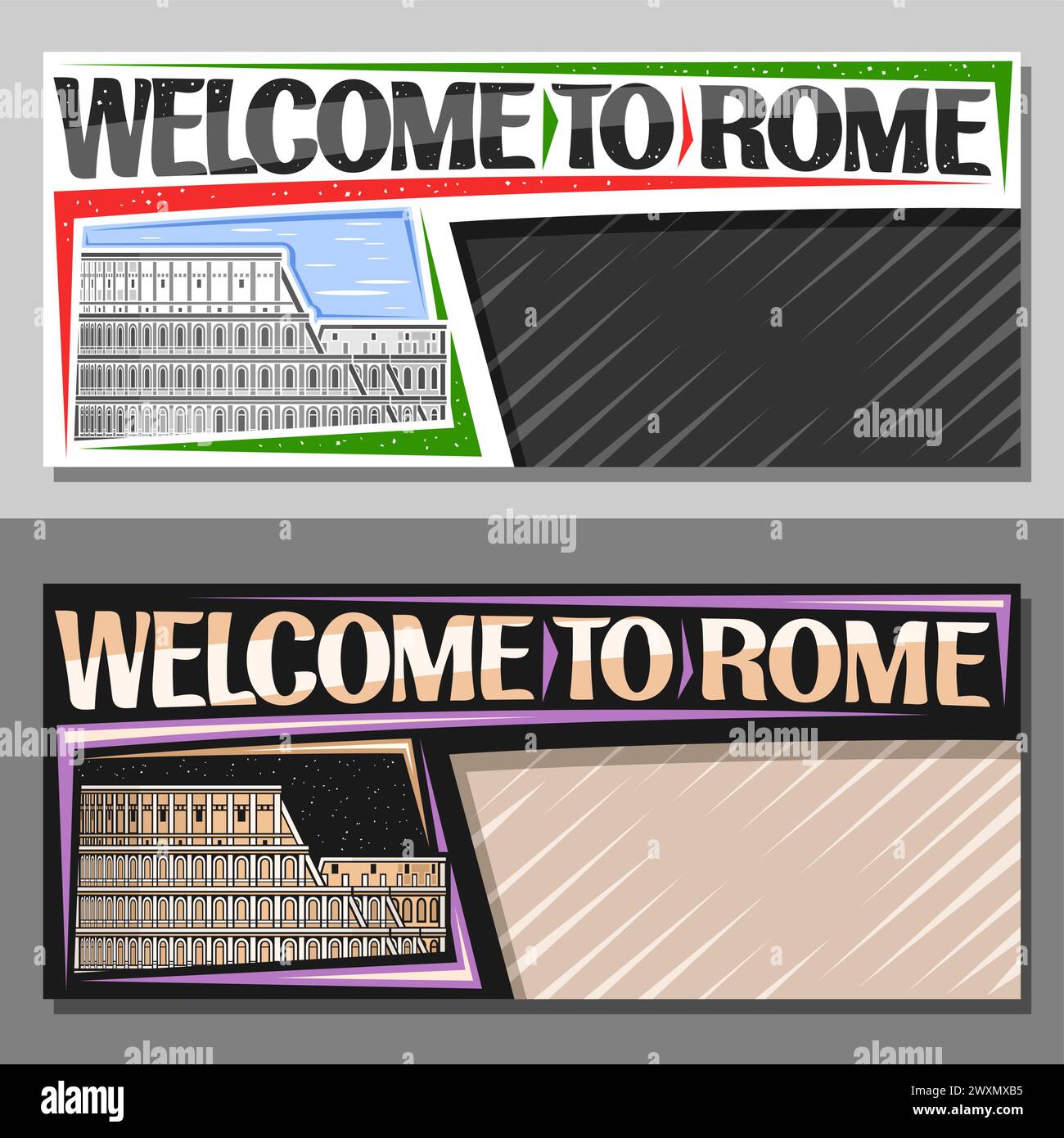 Historical italian banner Stock Vector Images Alamy