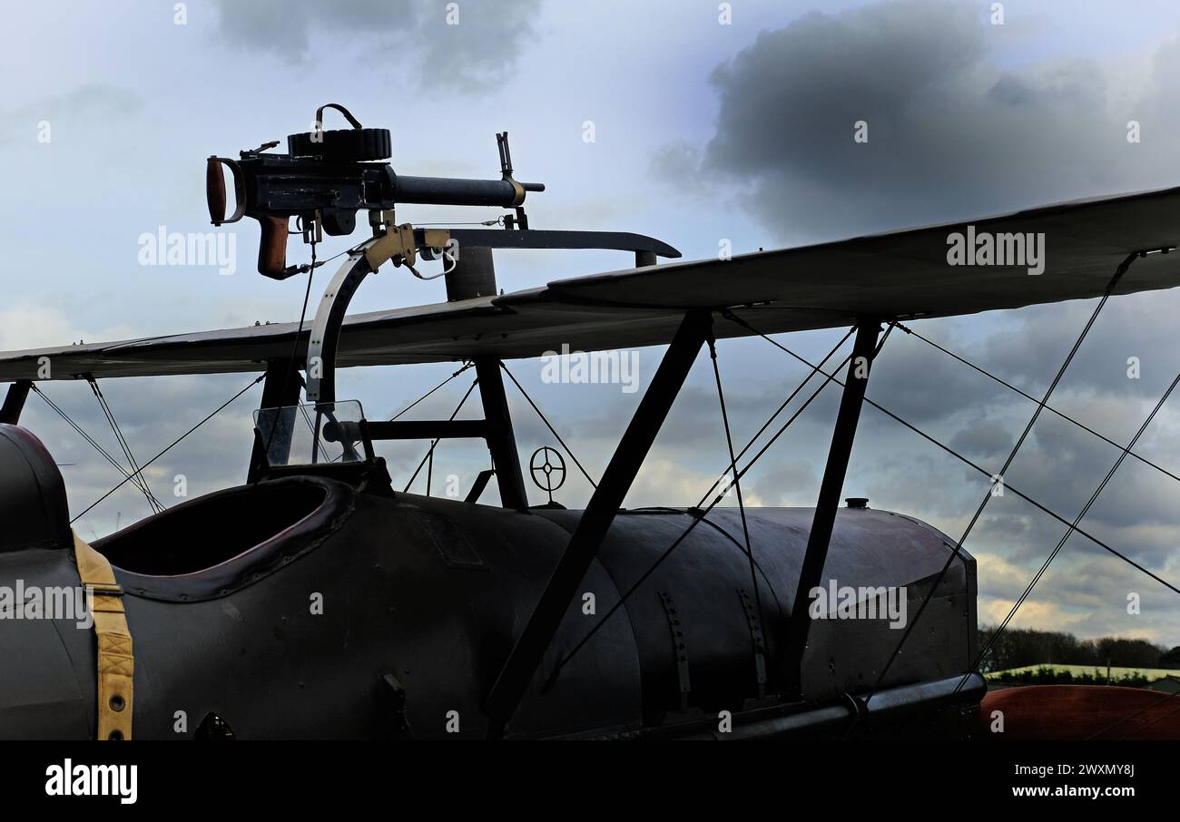 The Royal Aircraft Factory S.E.5 is a British biplane fighter aircraft of the First World War. Stock Photo