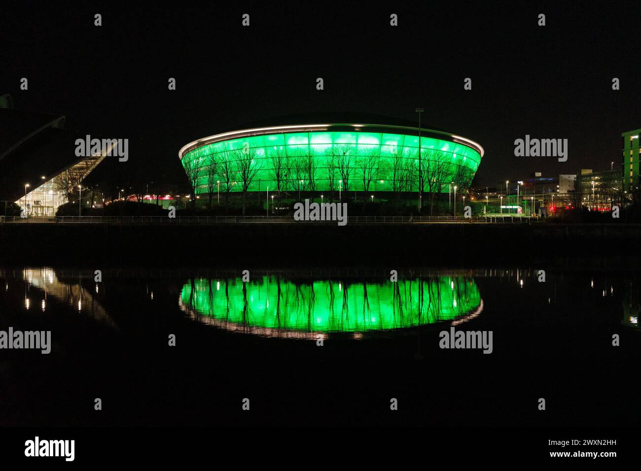 Glasgow Scotland 11th Feb 2024 Exterior Of The Hydro Arena Glasgow 