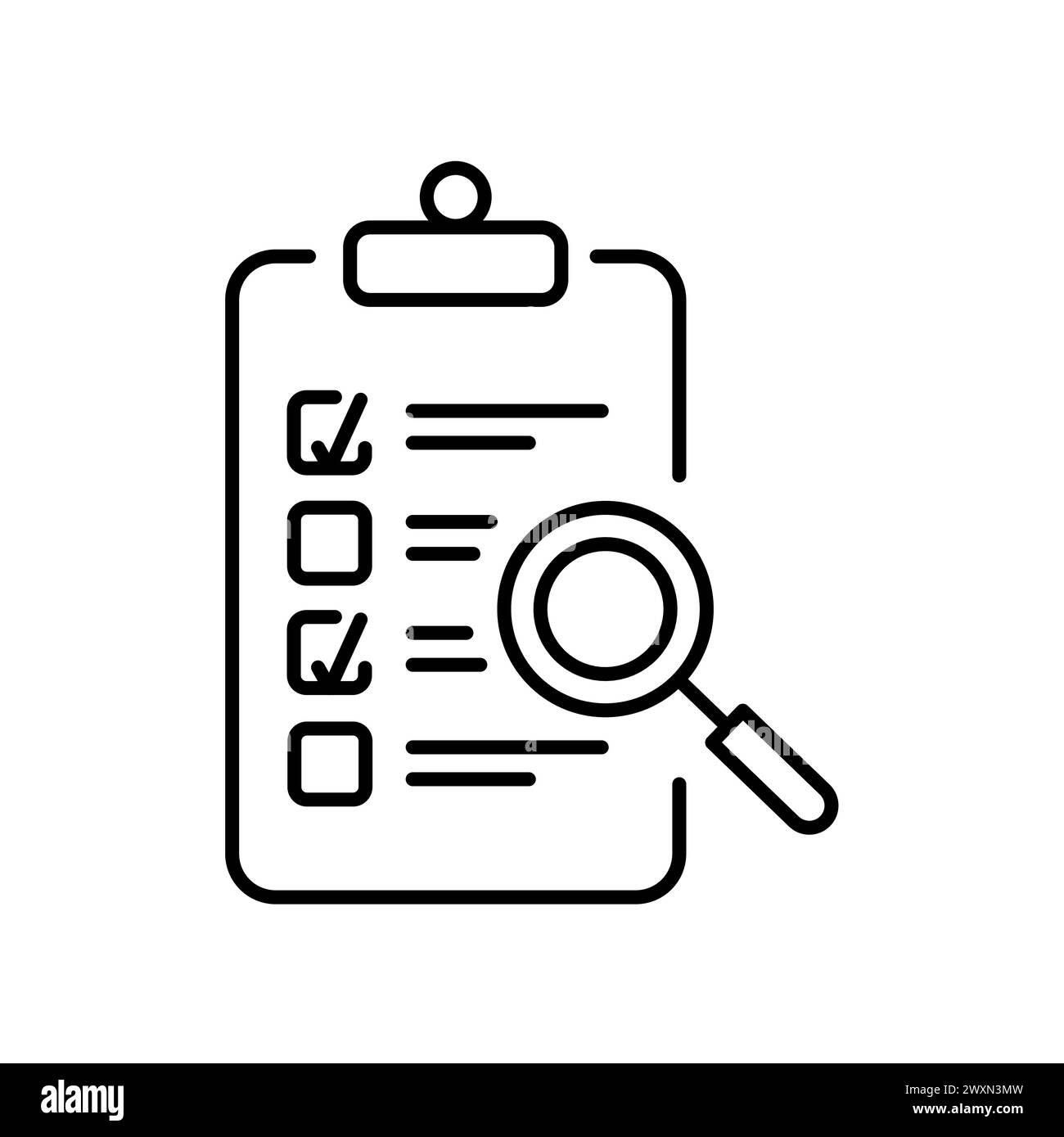Document paper check logo Black and White Stock Photos & Images - Alamy