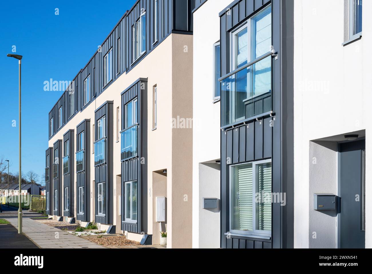 Affordable Housing. Graven hill, Bicester, Oxfordshire, England Stock Photo