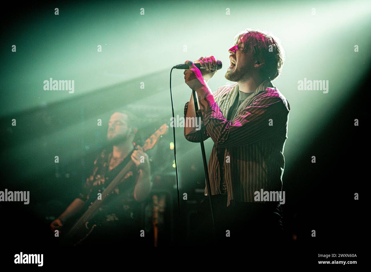 Copenhagen, Denmark. 28th, March 2024. The Australian heavy metal band Thornhill performs a live