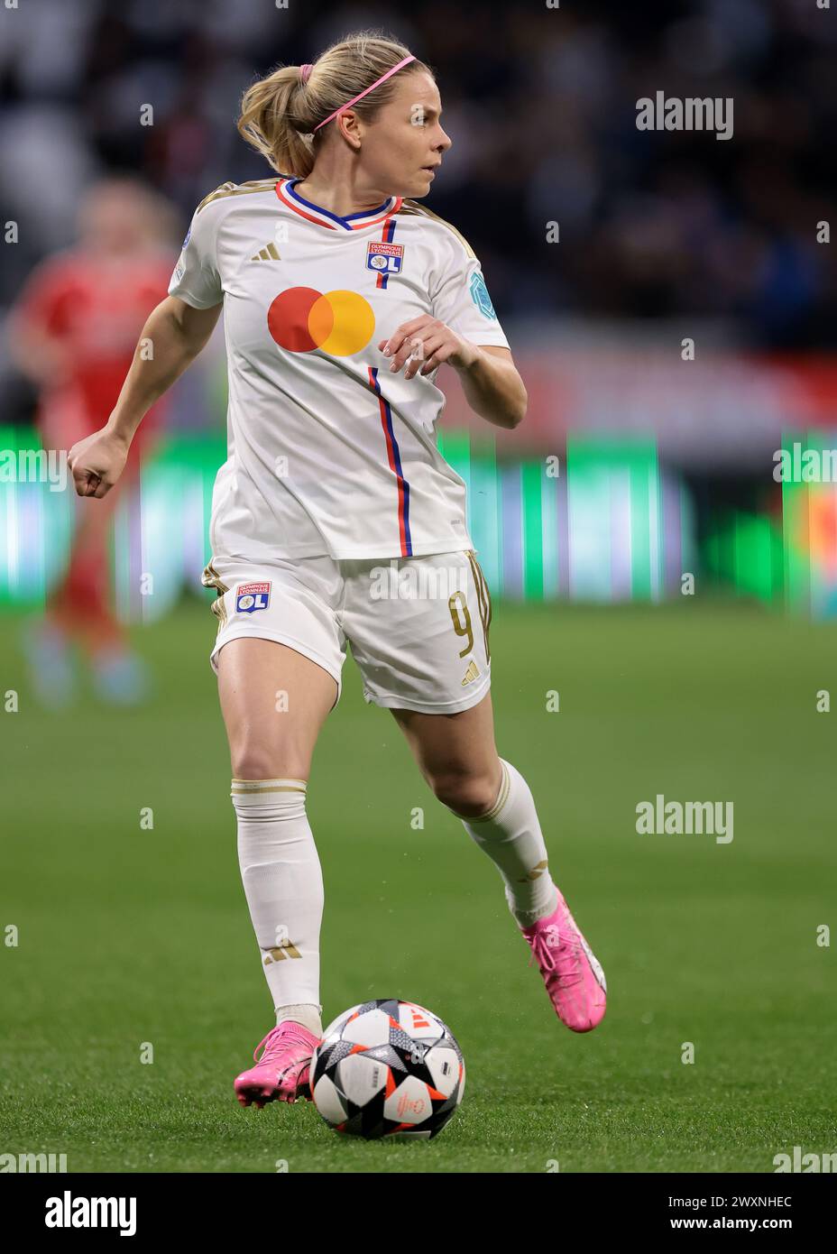 Lyon, France. 27th Mar, 2024. Eugenie Le Sommer of Lyon during the UEFA Womens Champions League match at OL Stadium, Lyon. Picture credit should read: Jonathan Moscrop/Sportimage Credit: Sportimage Ltd/Alamy Live News Stock Photo