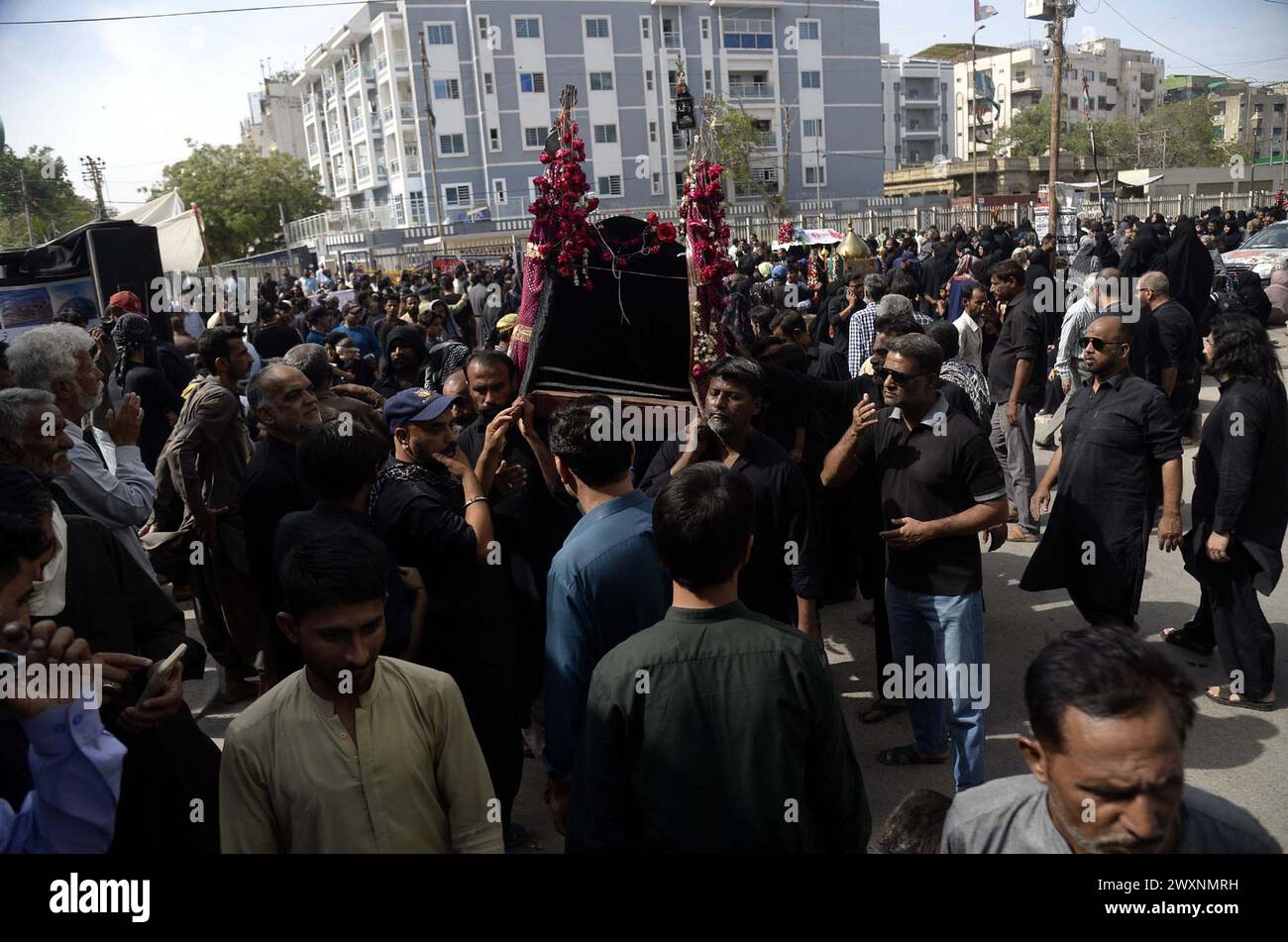 Shiite Muslims are holding mourning procession on the occasion of Youm