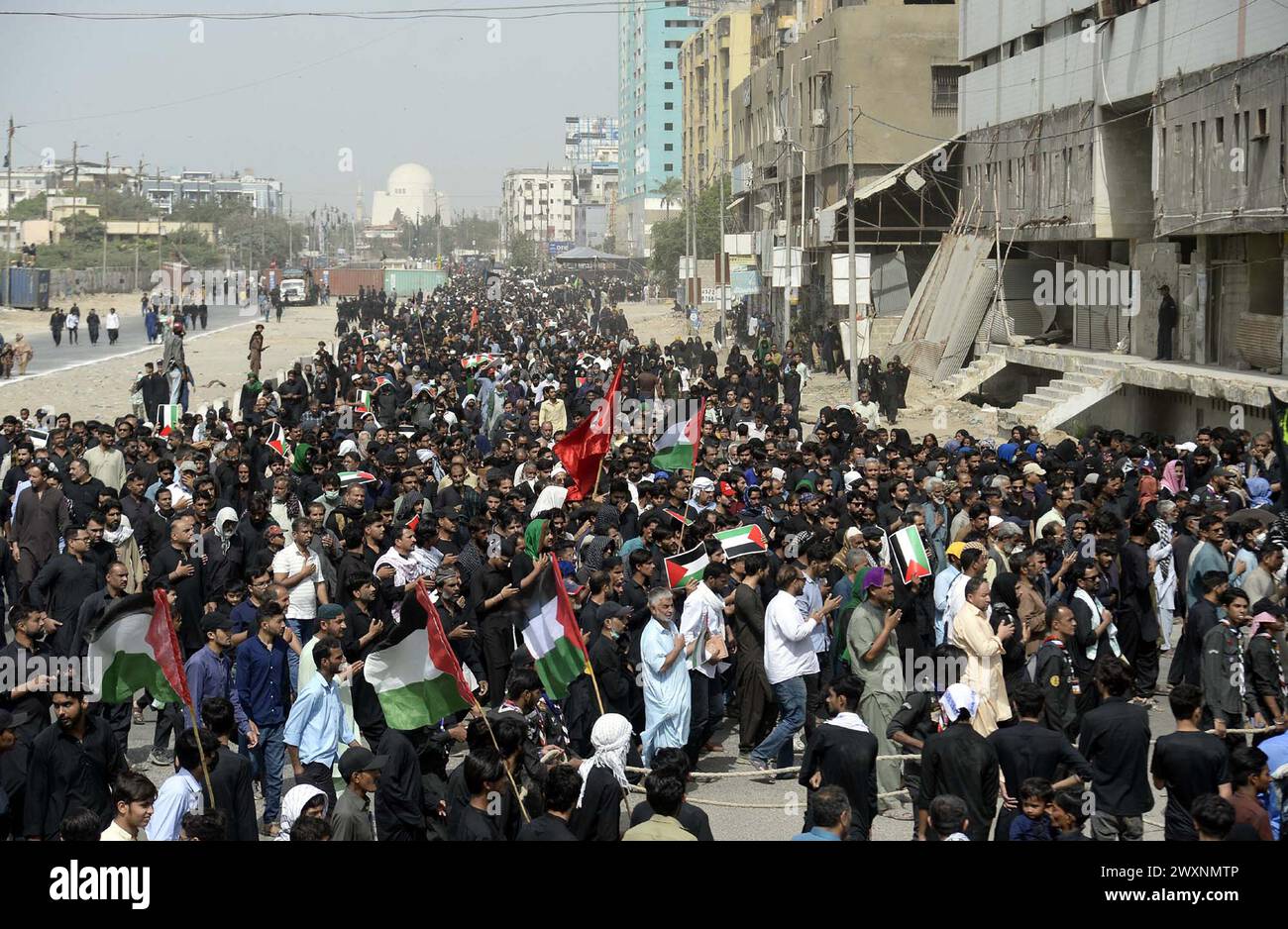 Shiite Muslims are holding mourning procession on the occasion of Youm