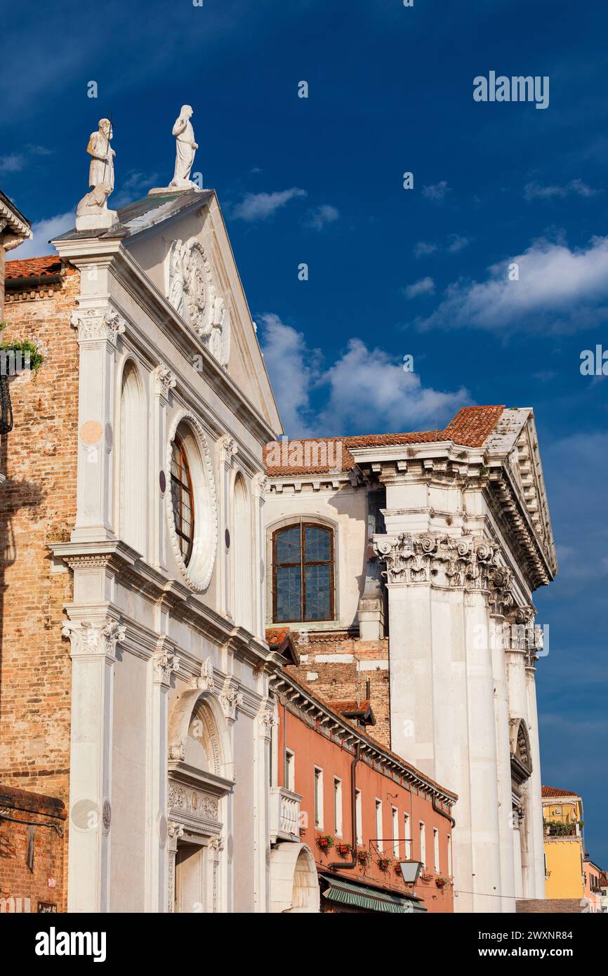 Venice religious architecture. Renaissance and baroque churches along ...