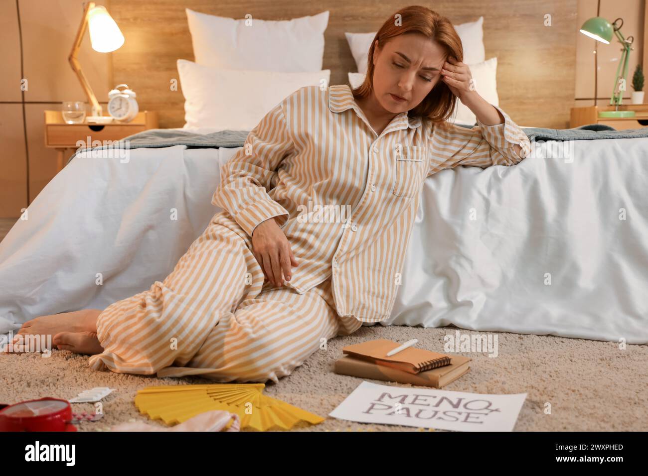 Woman menopause bed hi-res stock photography and images - Alamy