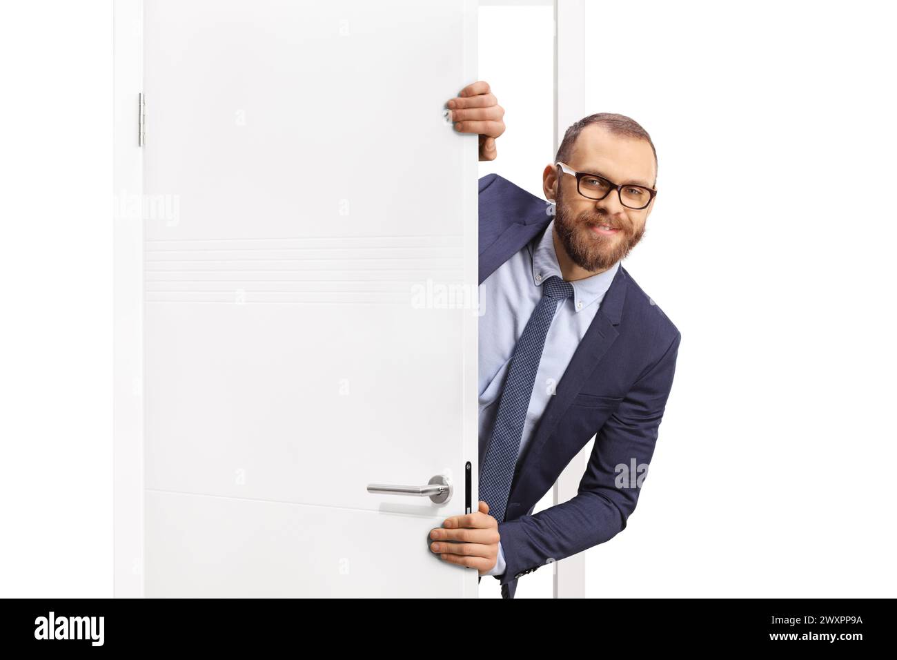 Man welcome door hi-res stock photography and images - Alamy, image size:1300x956